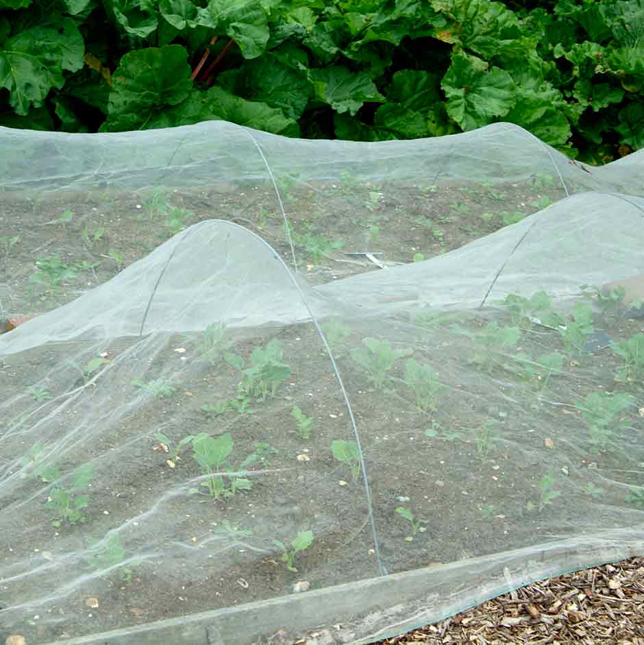 Covering crops with fleece