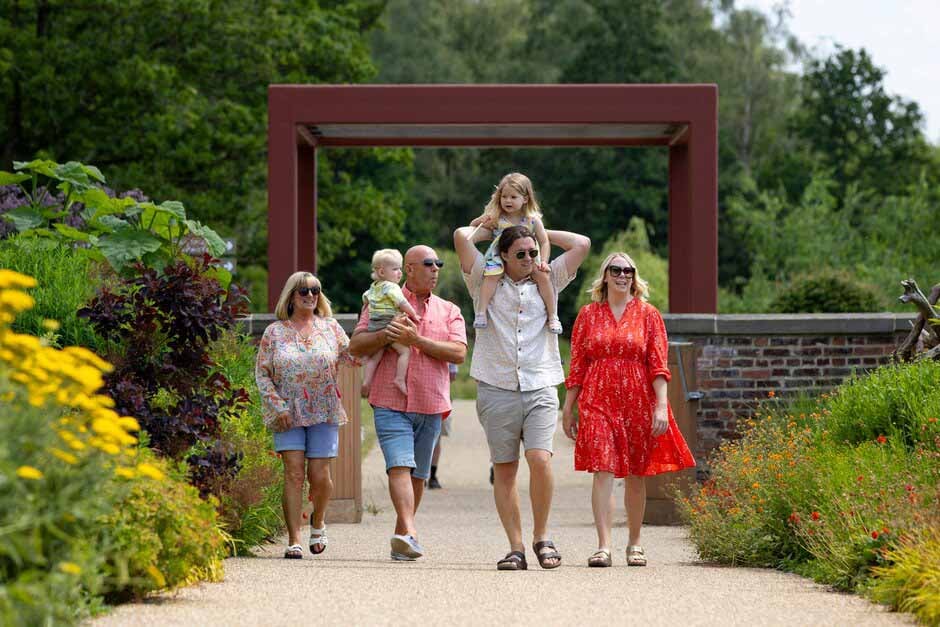 Family enjoy RHS Bridgewater