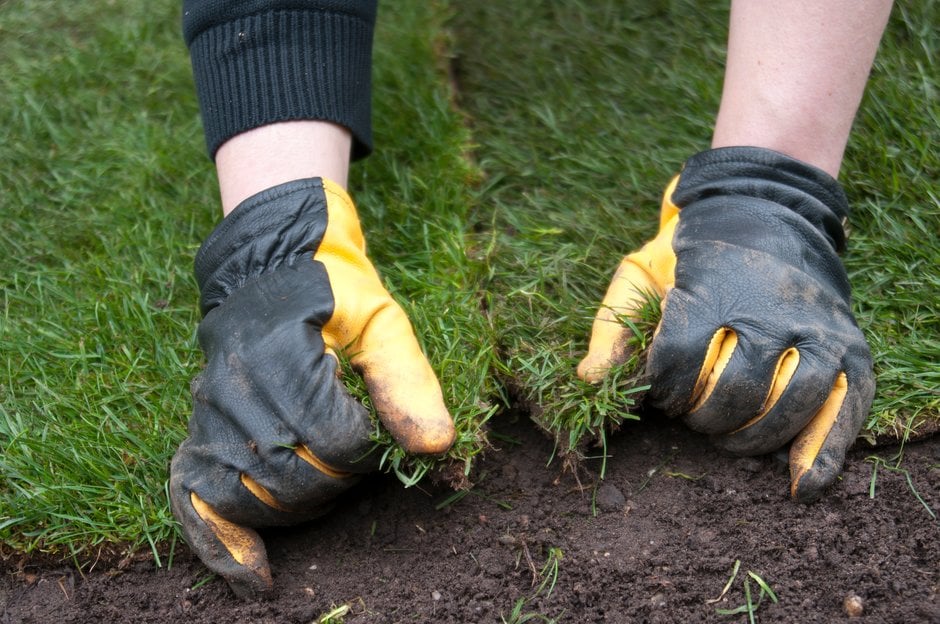 Repairing grass store