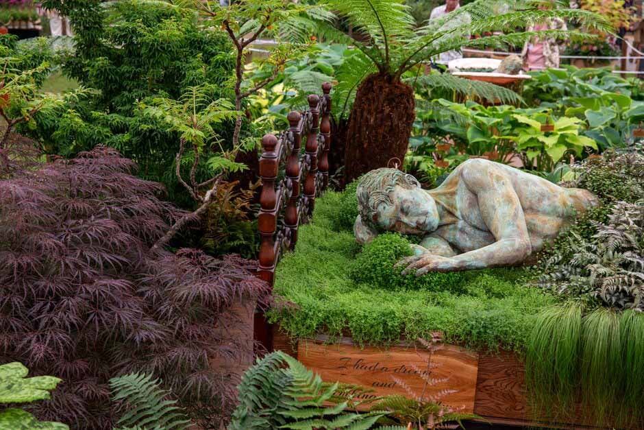New Forest Hostas & Hemerocallis. Great Pavilion. RHS Chelsea Flower Show 2024