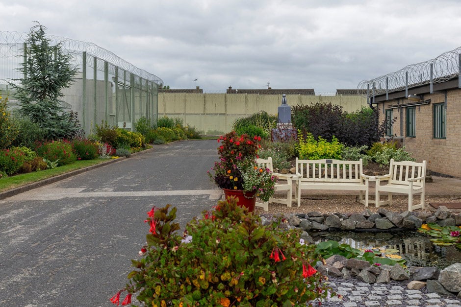 Seating for staff to enjoy the gardens