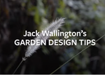 Garden design tips