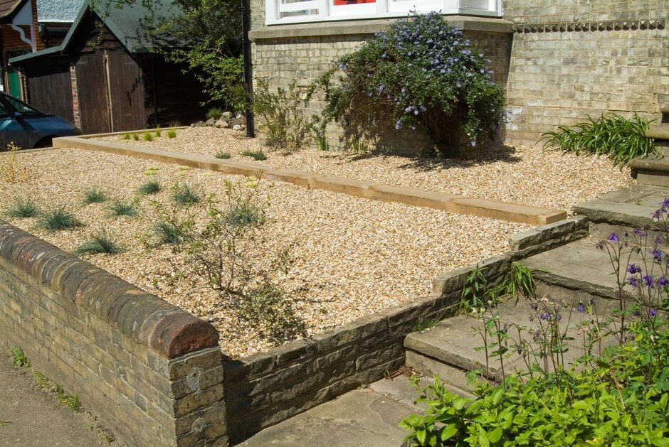 Permeable paving for front gardens