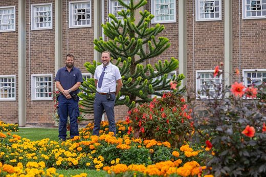 David Lewis, Garden Instructor at HMP Whatton, and Craig Berry, Industries Manager at HMP Whatton