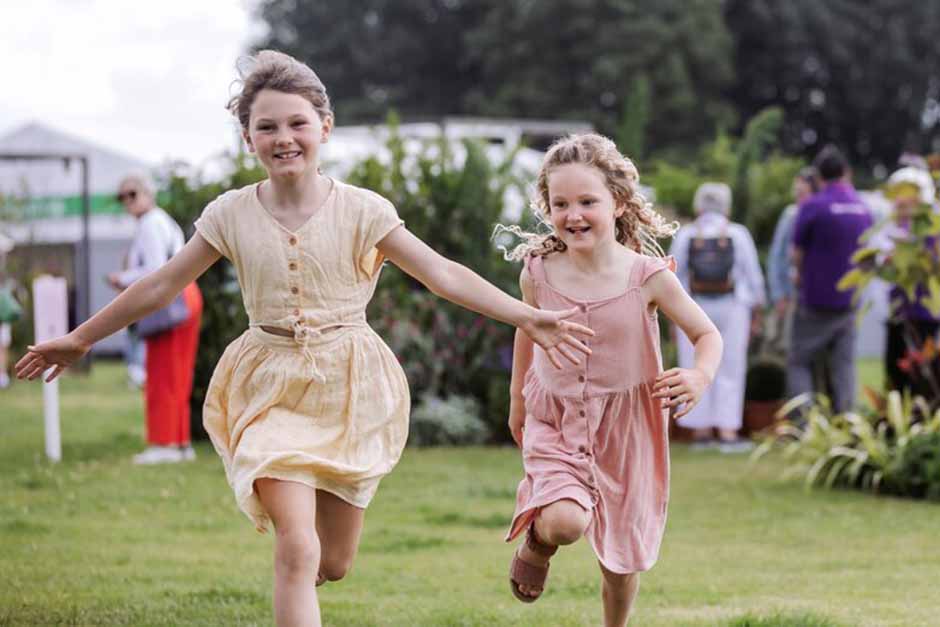 Girls playing